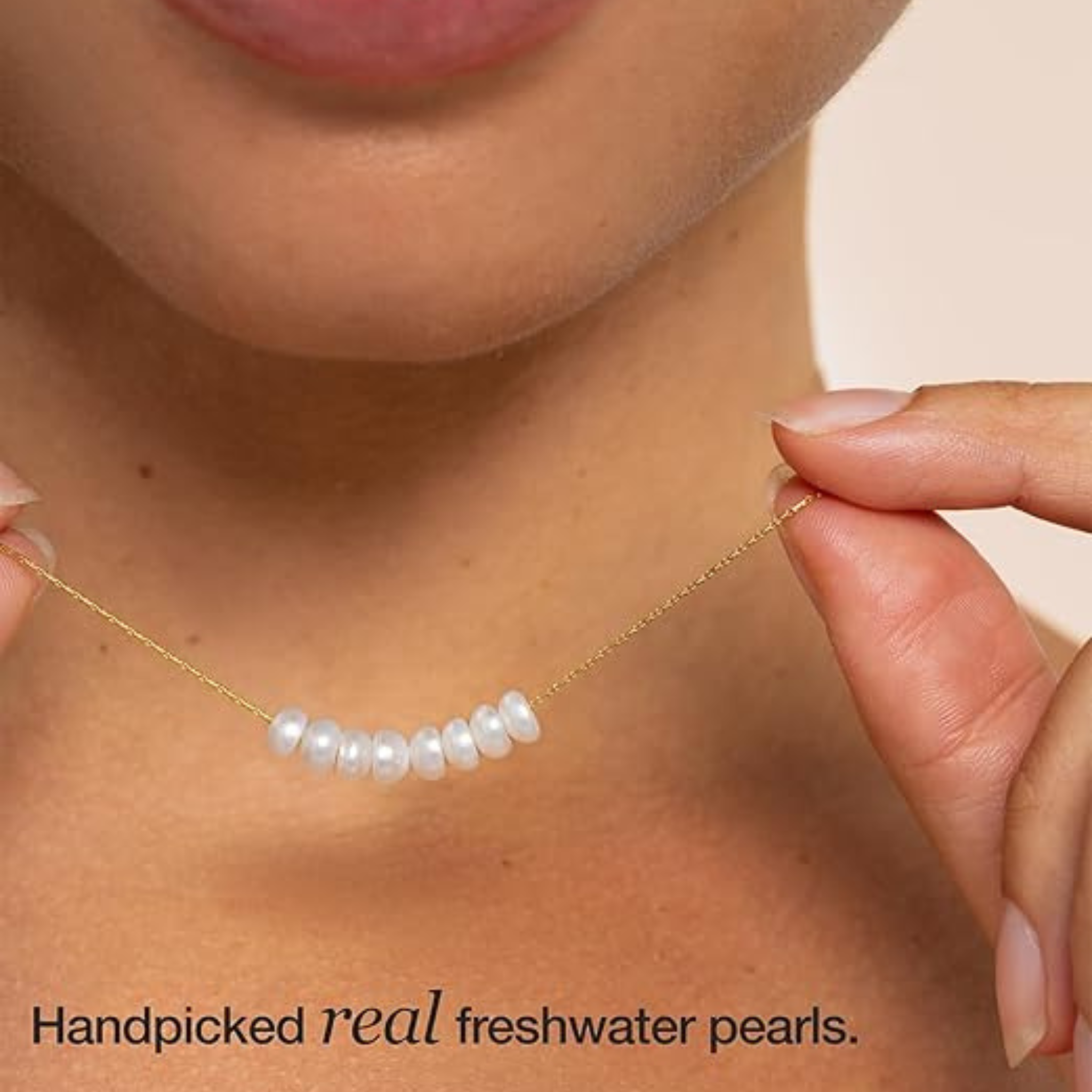 Floating Pearls Necklace