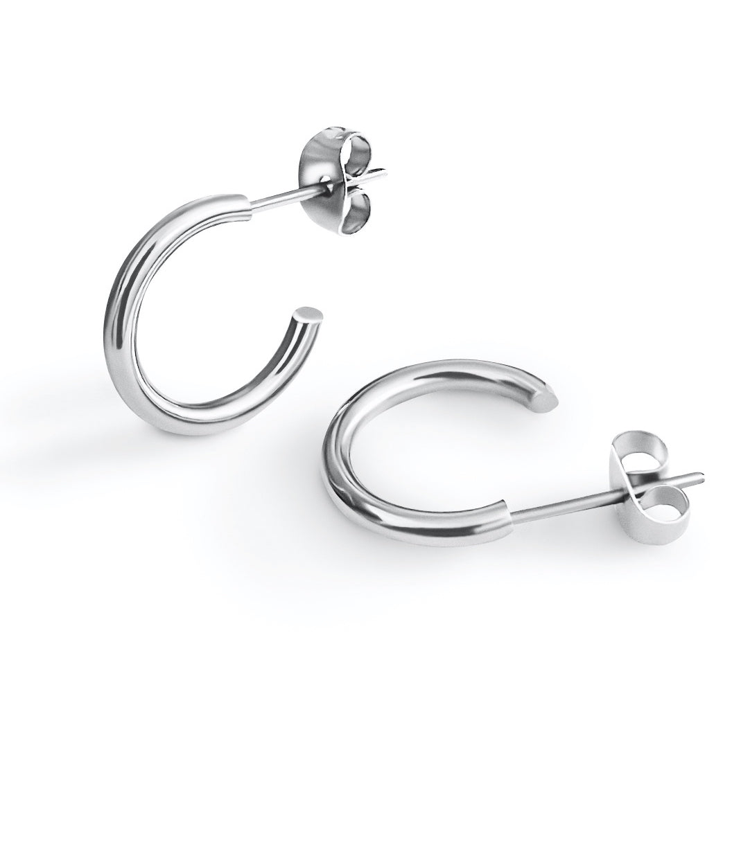 Gold Hoop Earrings 15mm