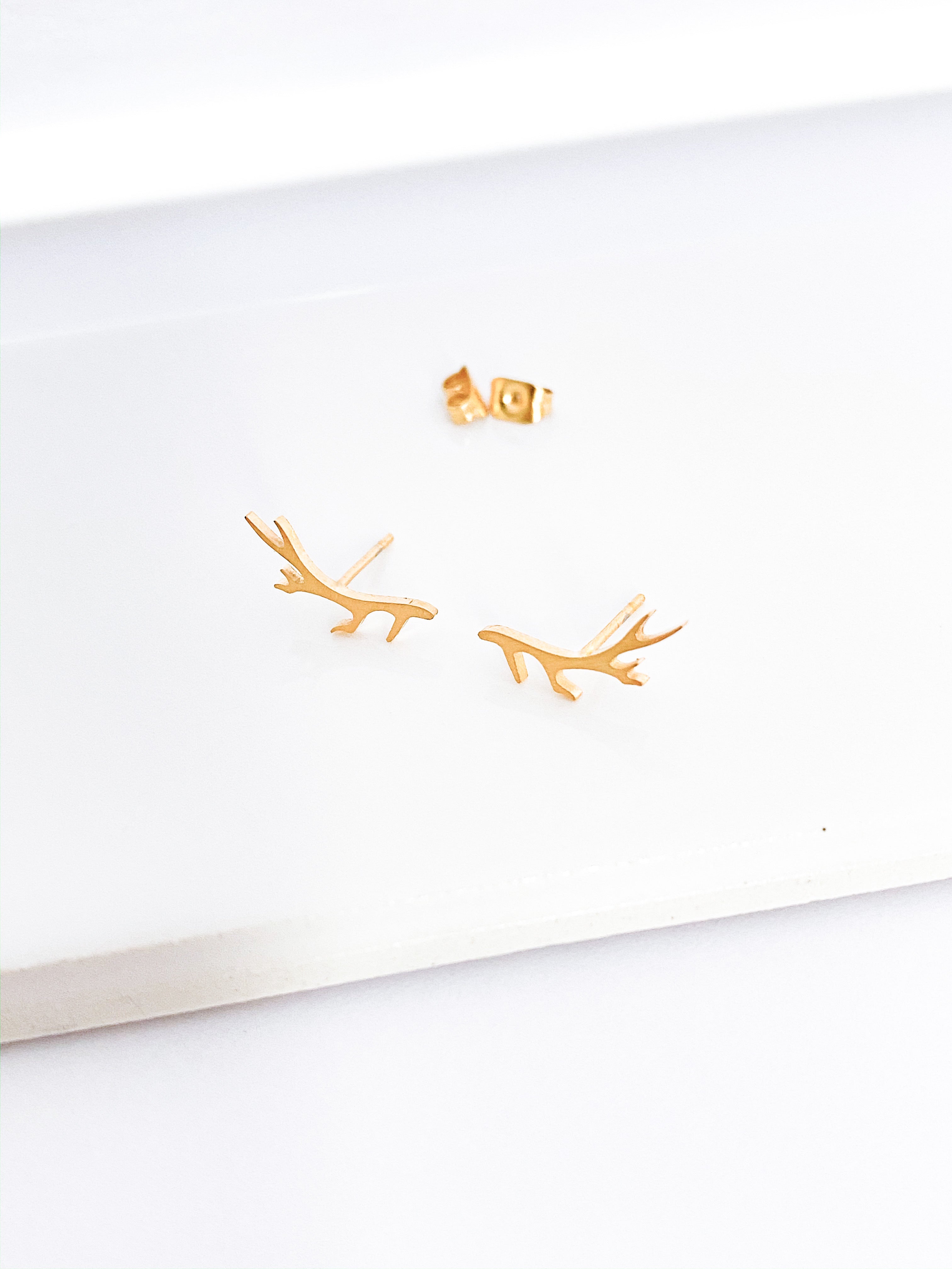 Antler Stud Victoria Earrings