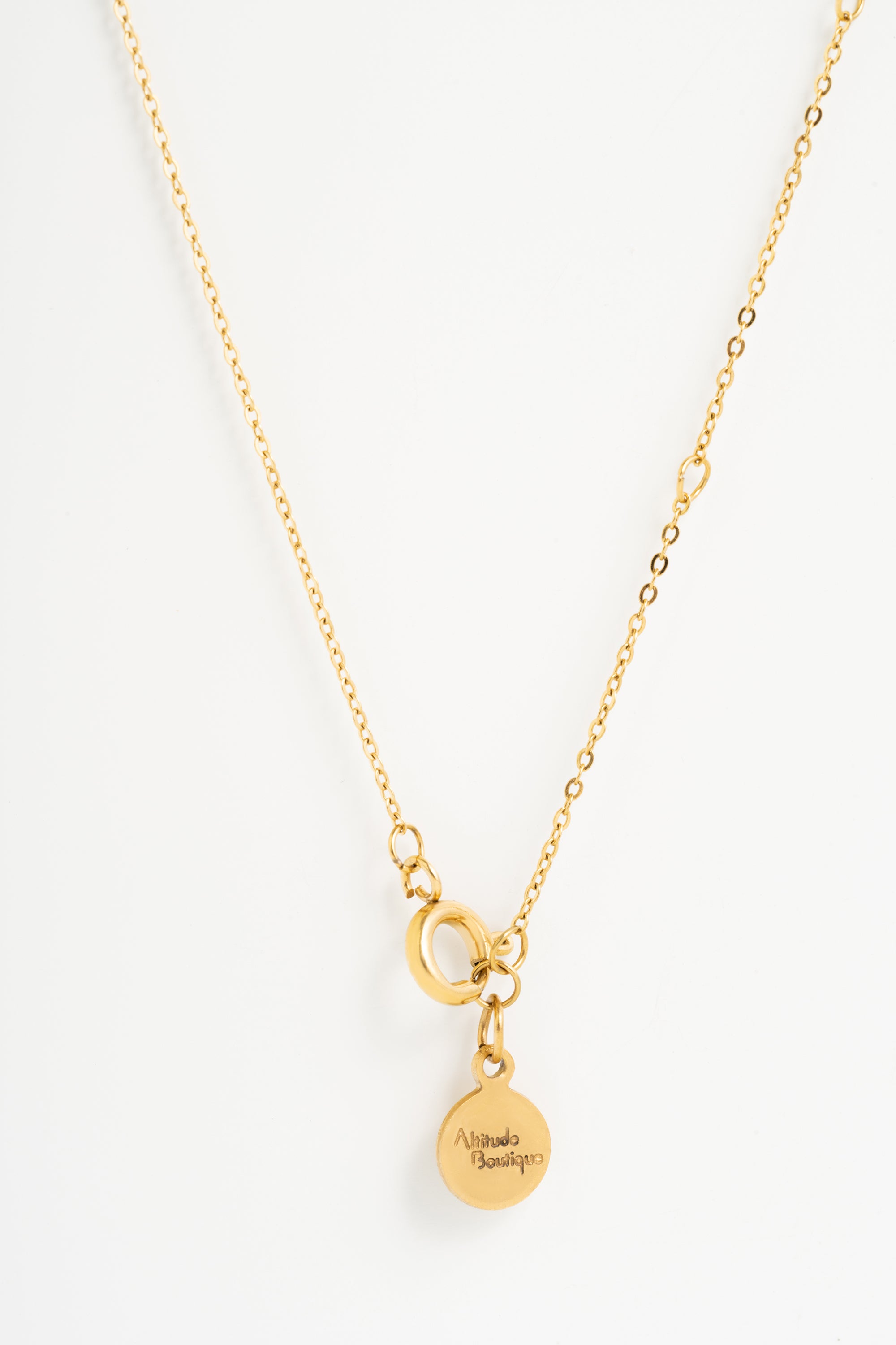 Solitaire Bezel Pendant Necklace