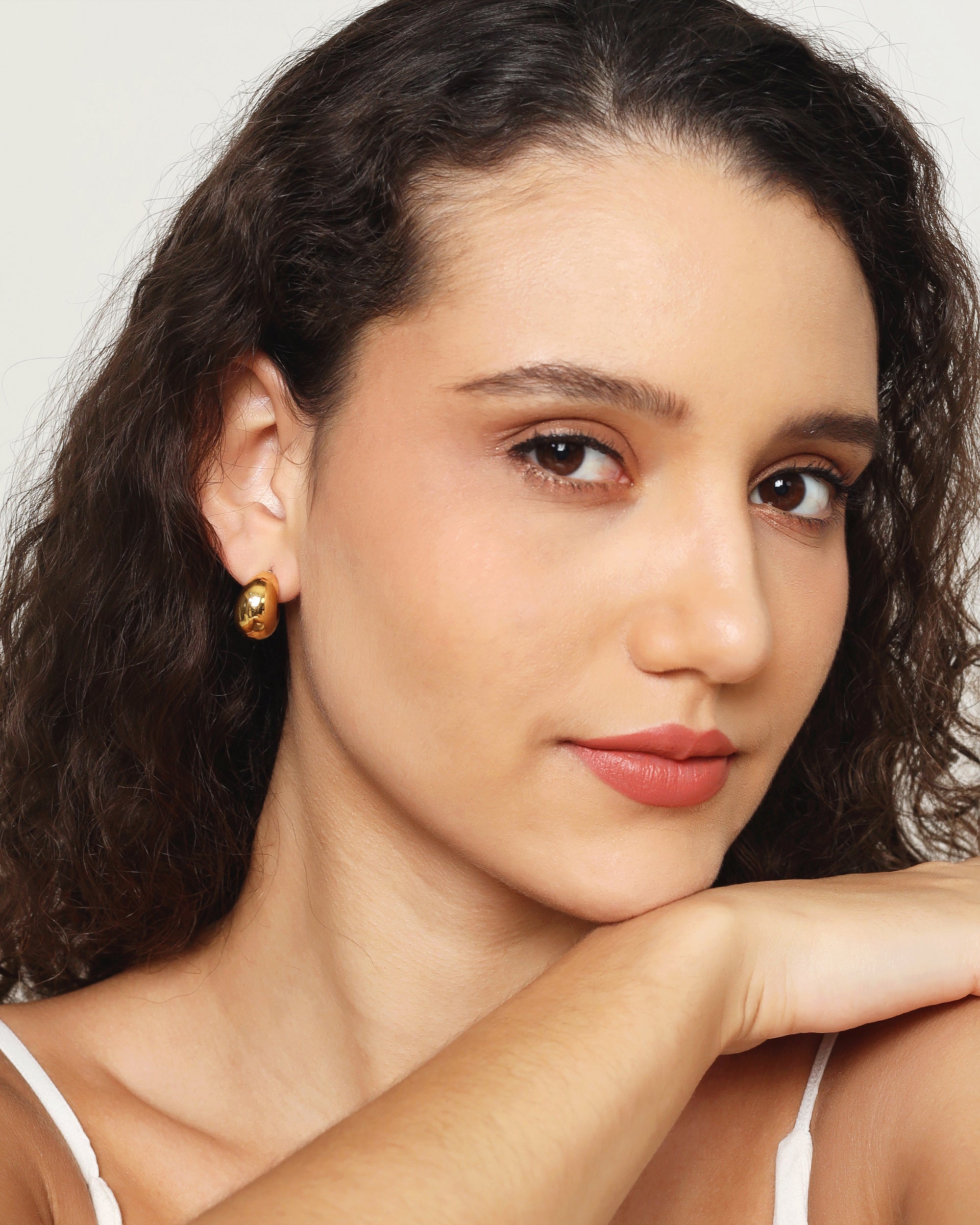 Dome Hoop Earrings