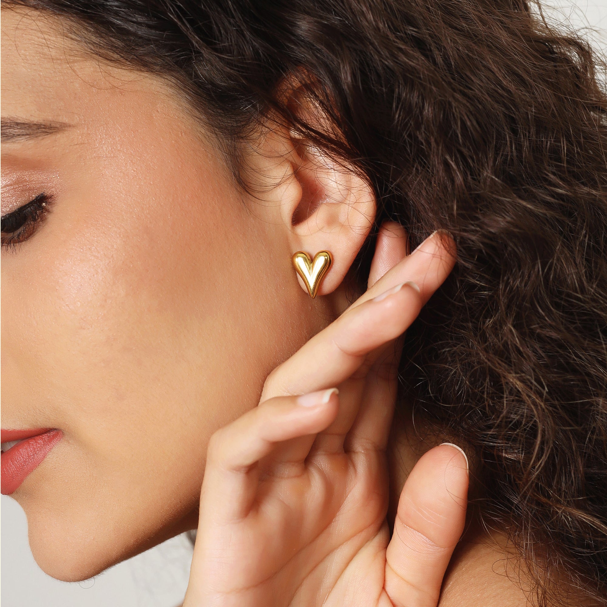 Chunky Heart Studs