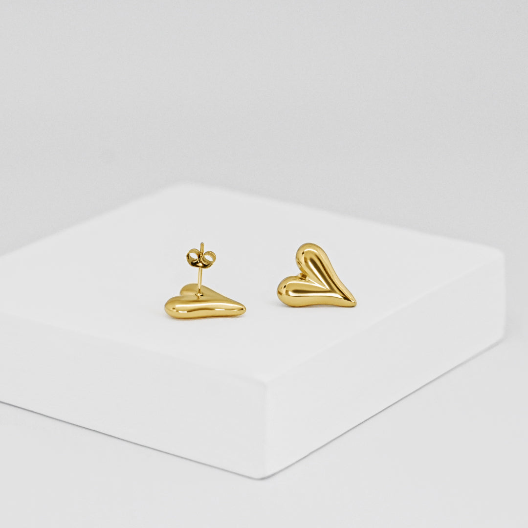 Chunky Heart Studs