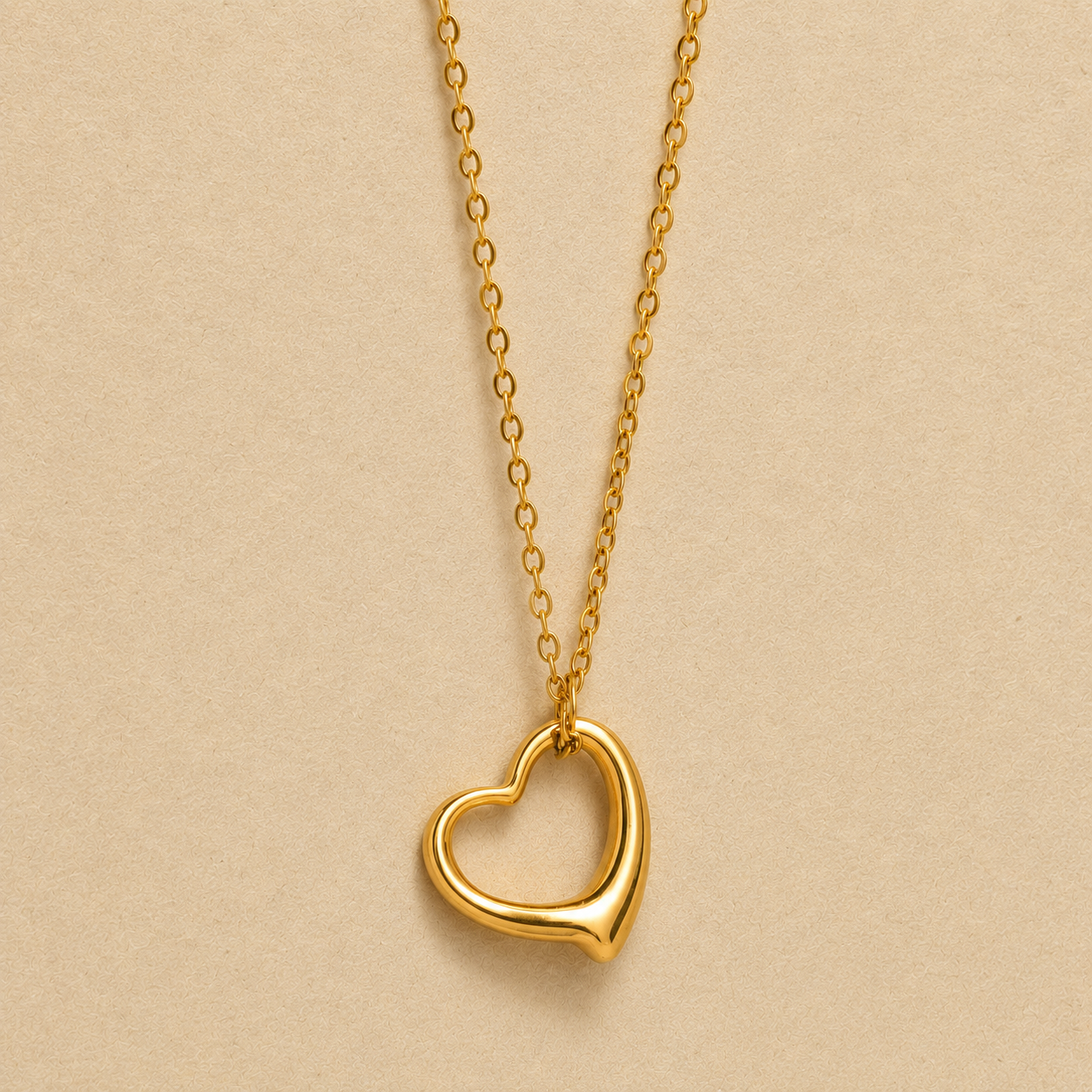 Dainty Open Heart Necklace