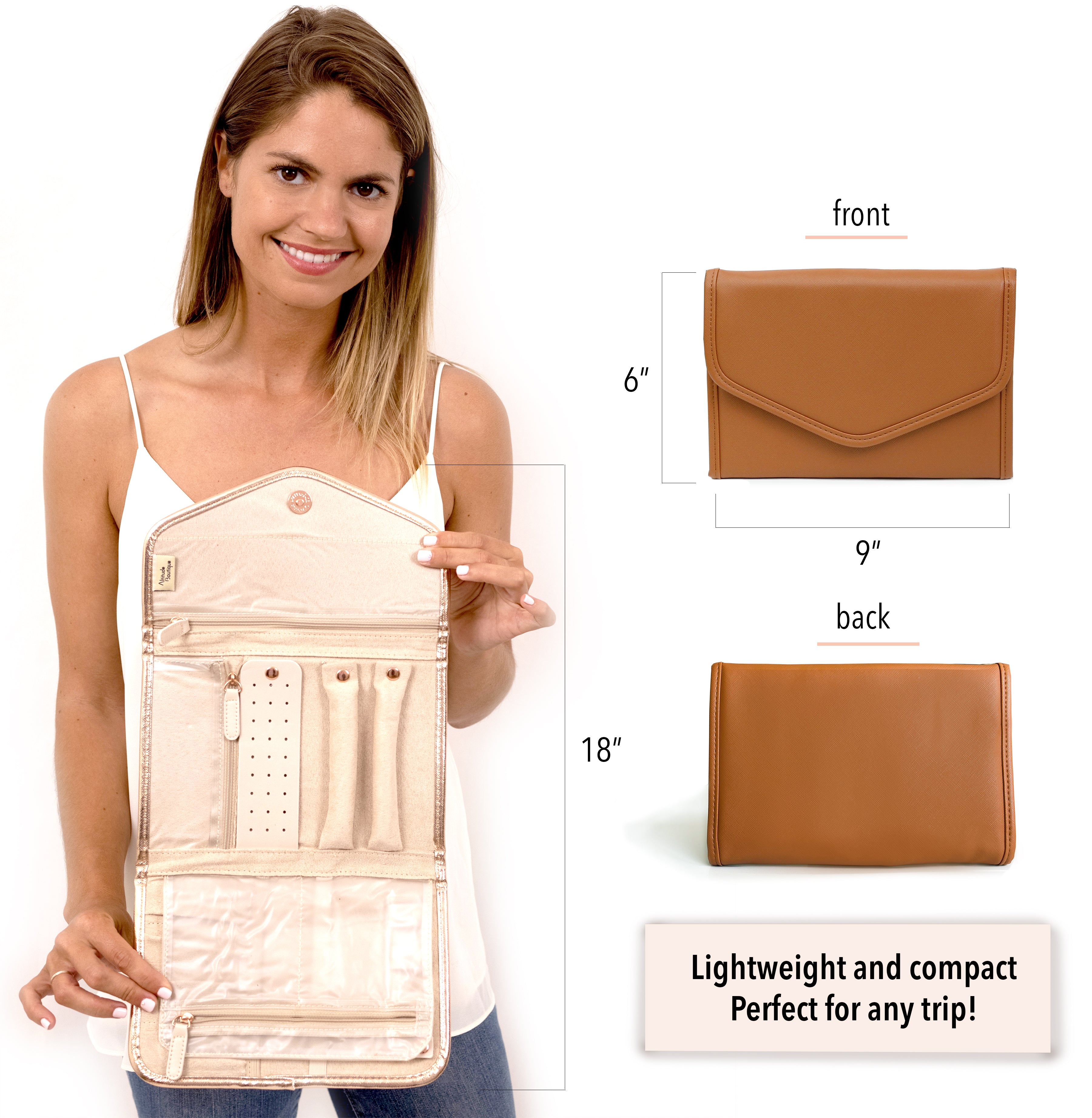 Vegan Leather Jewelry Organizer
