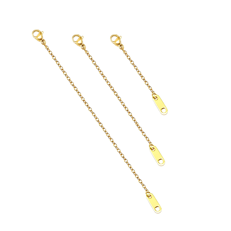 Necklace Extender 3 Piece Chain Set