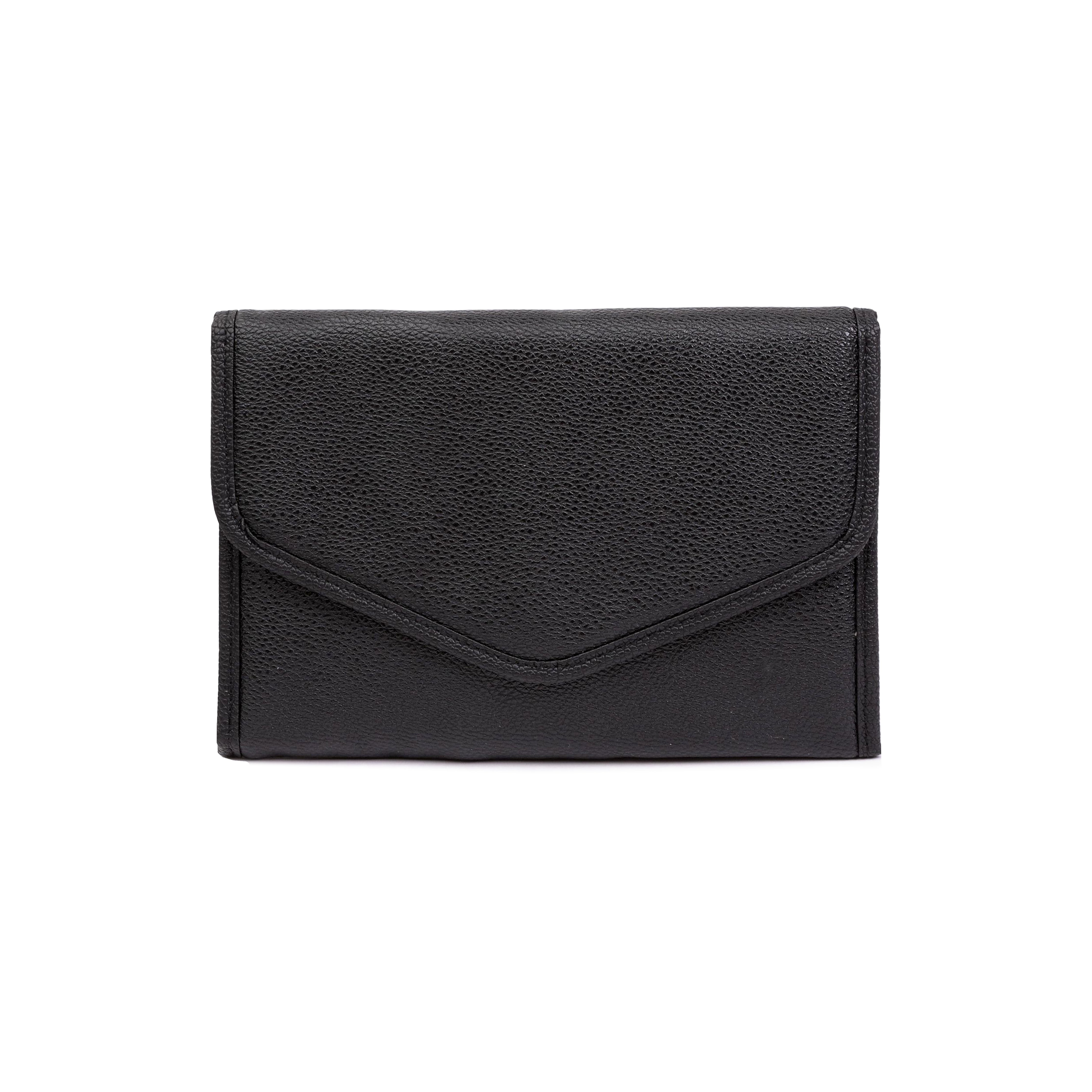 Black Vegan Leather Jewelry Organizer