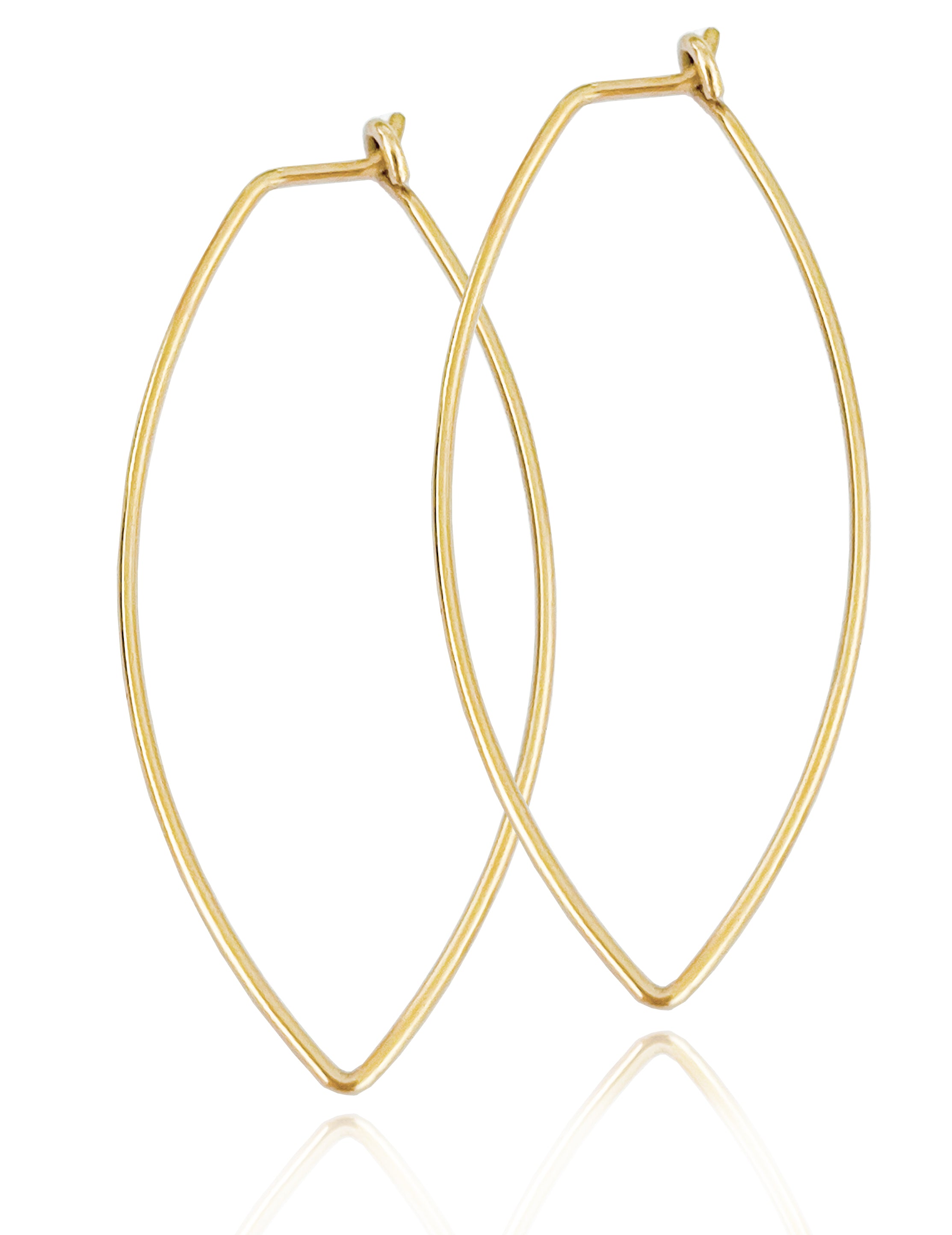Wire Closed Hoop Threader Earrings