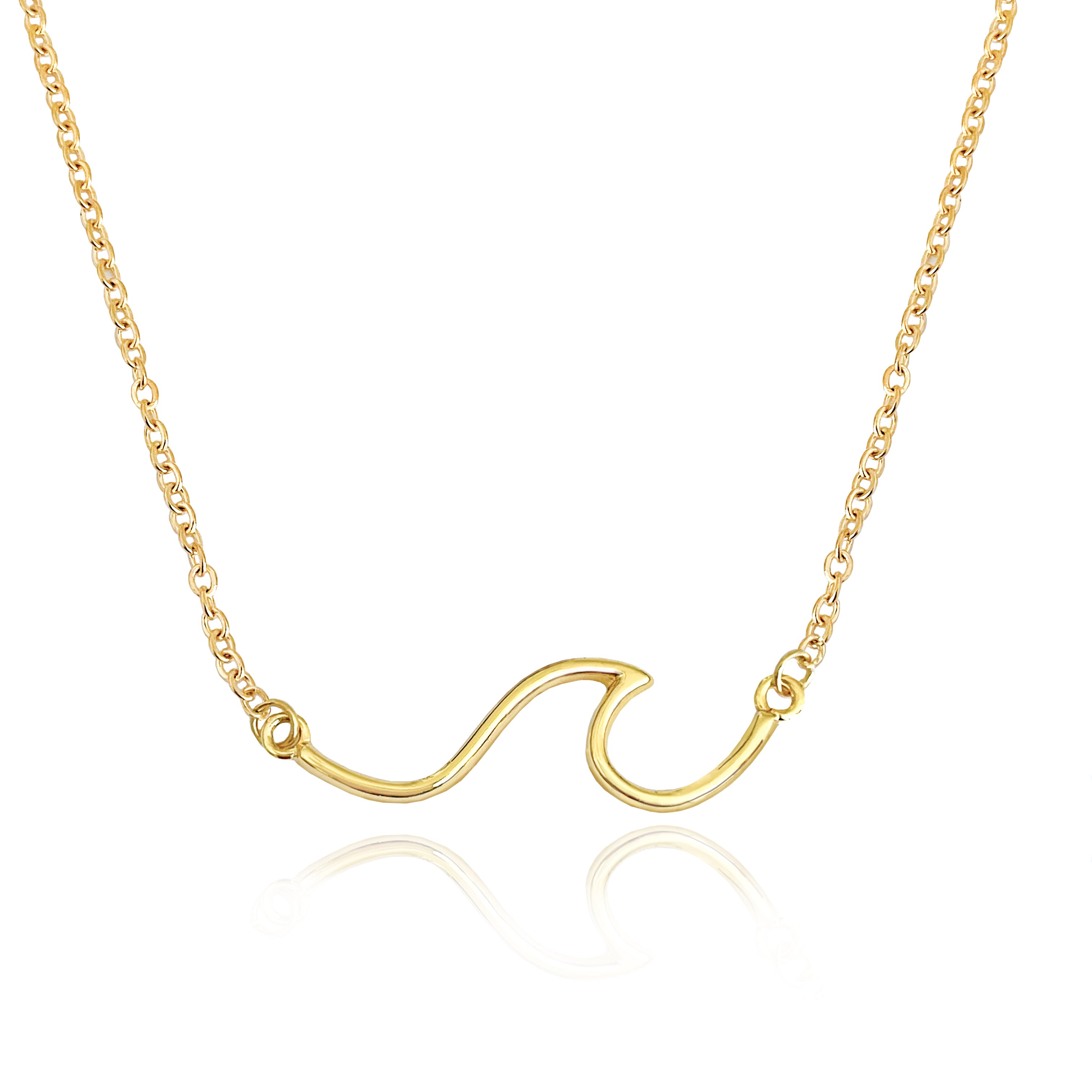 Line Ocean Wave Necklace