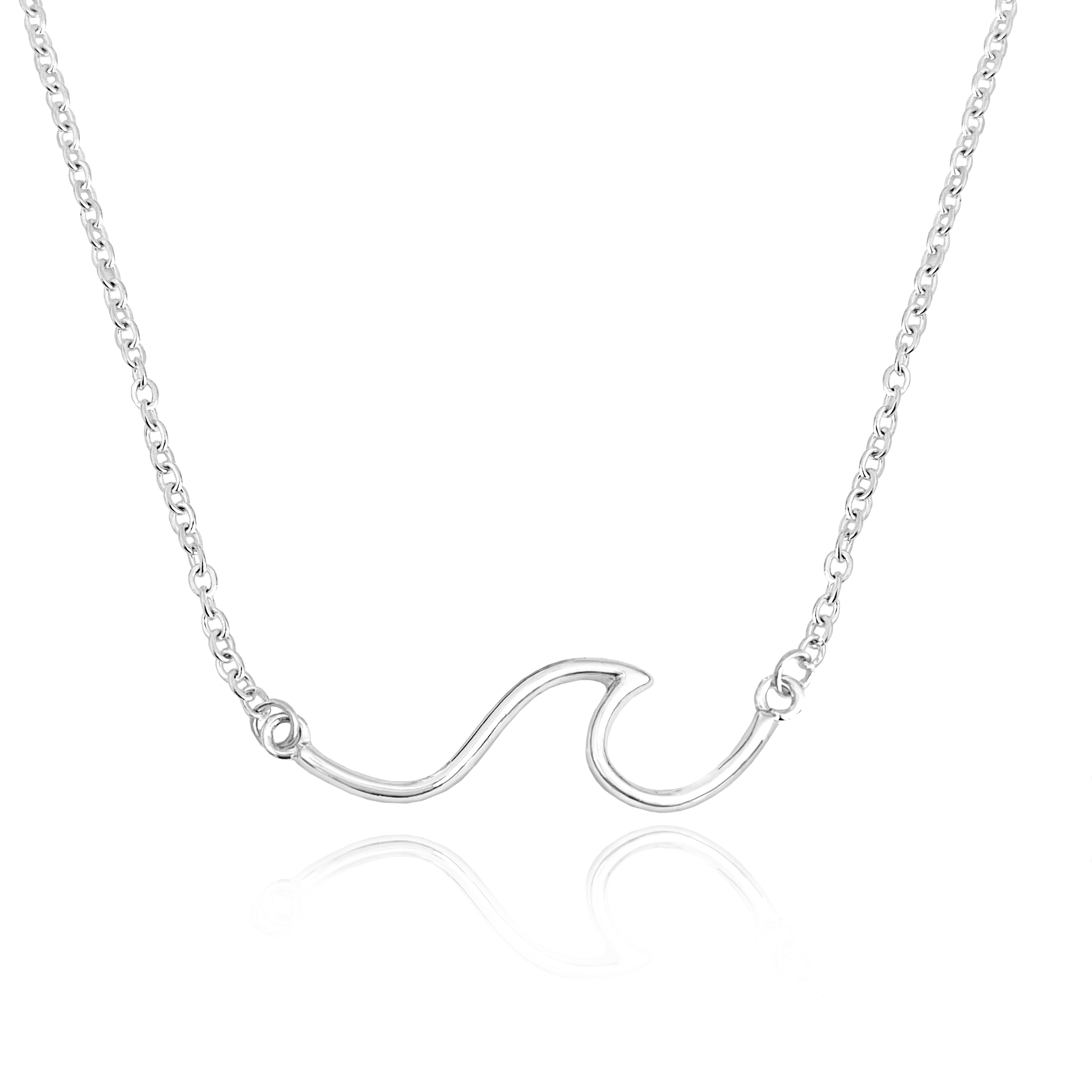 Line Ocean Wave Necklace