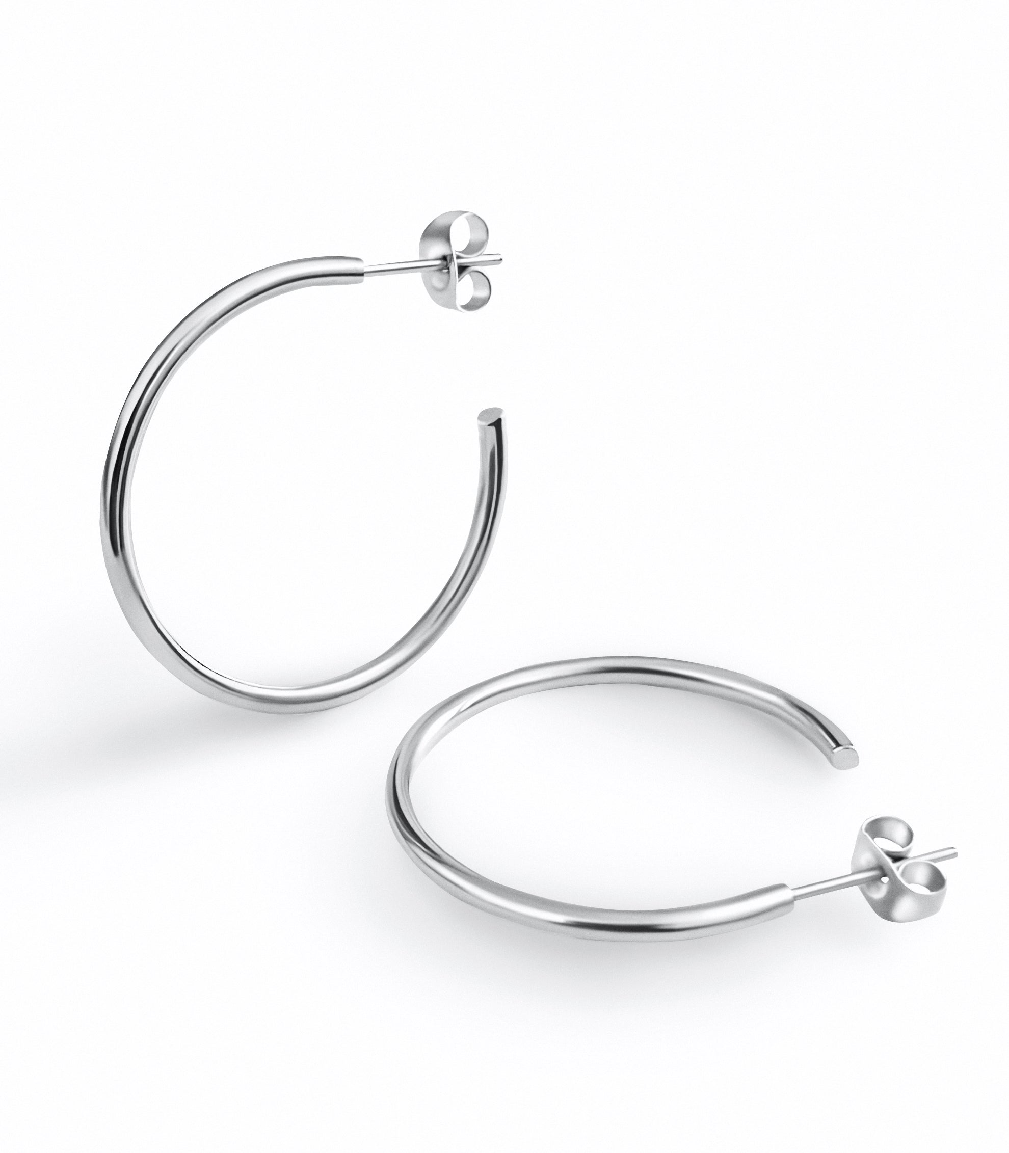 Gold Hoop Earrings 15mm