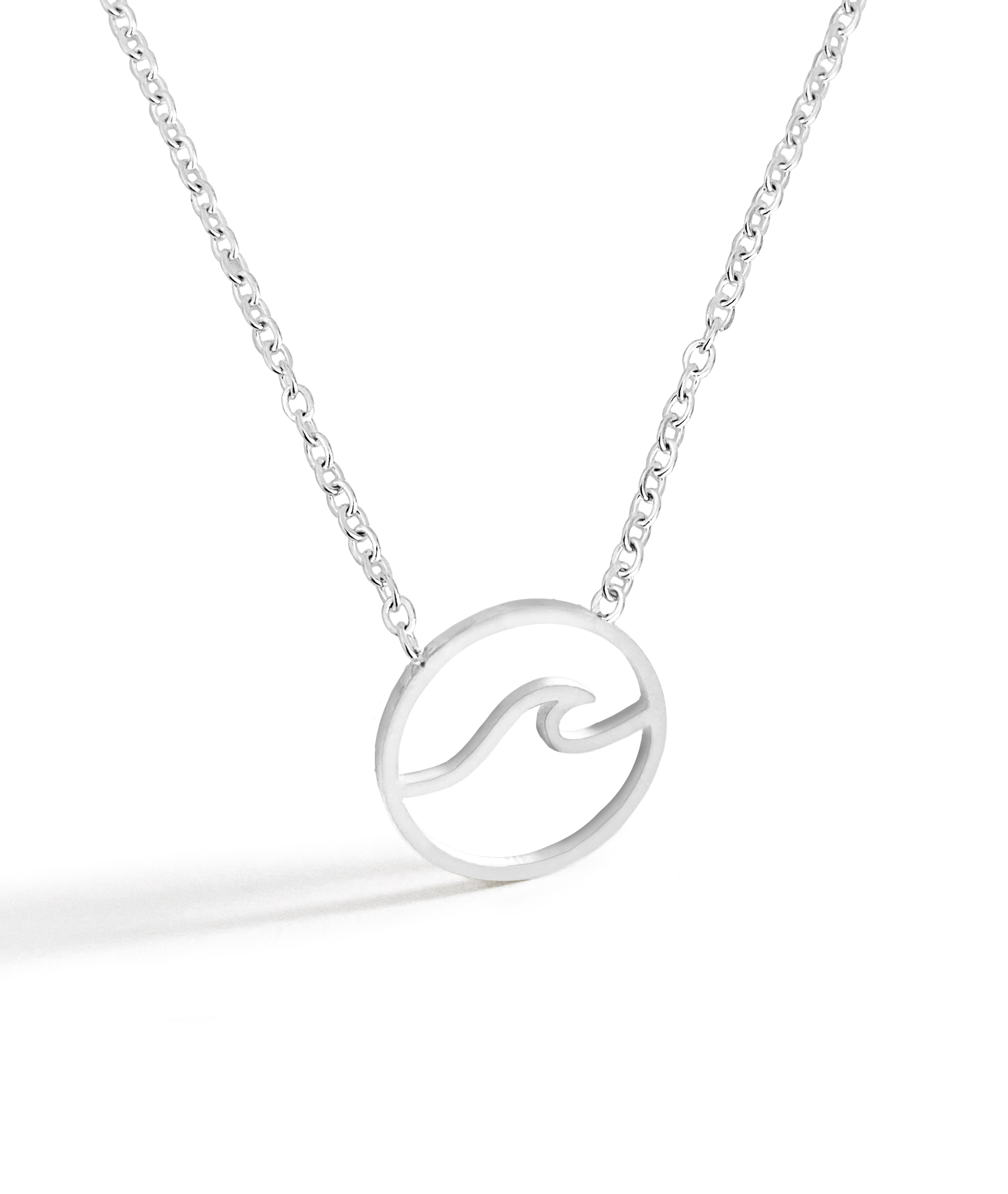Silver Ocean Wave Necklace Victoria Necklace