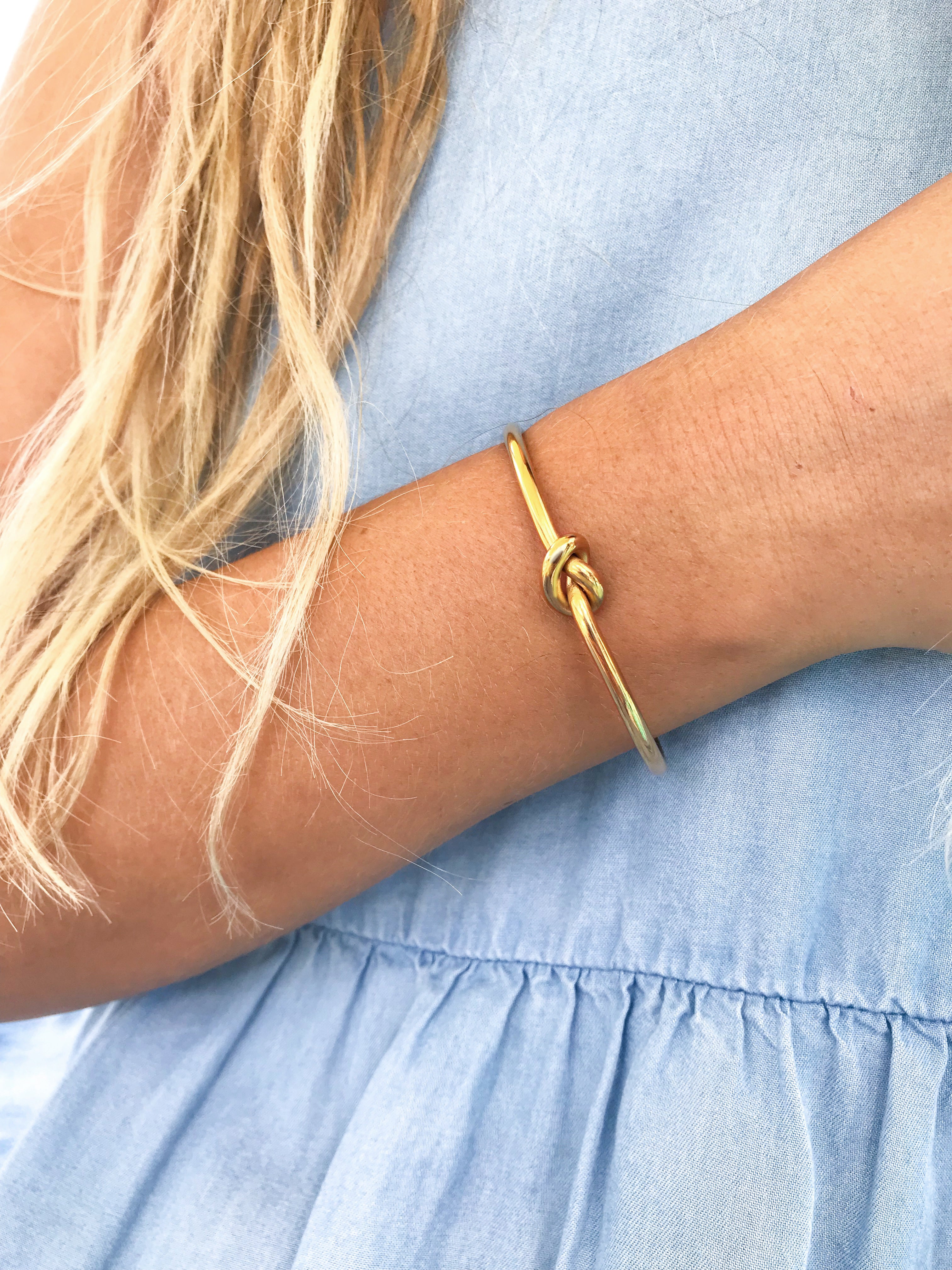 Infinity "Love" Knot Bangle Bracelet