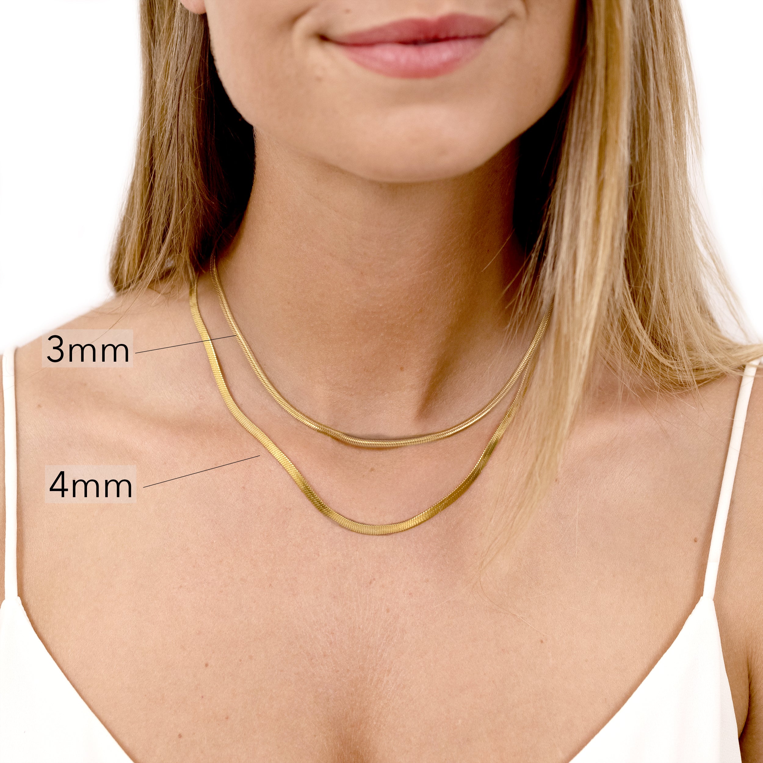 Herringbone Snake Chain Necklace