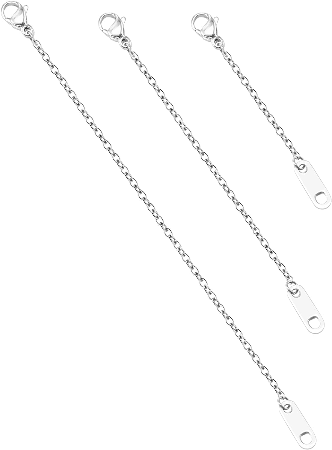 Necklace Extender 3 Piece Chain Set