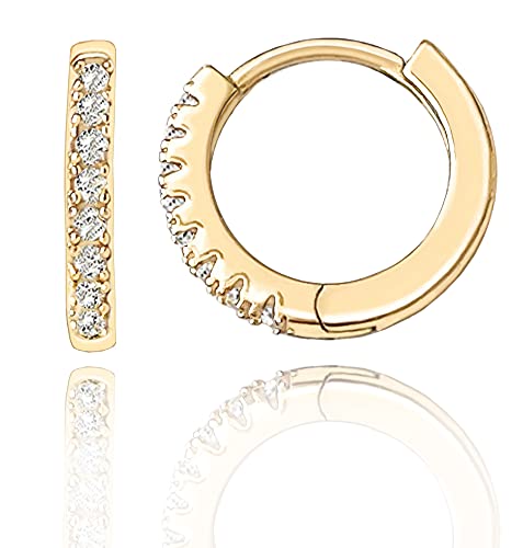 CZ Cuff Earrings Huggie Studs