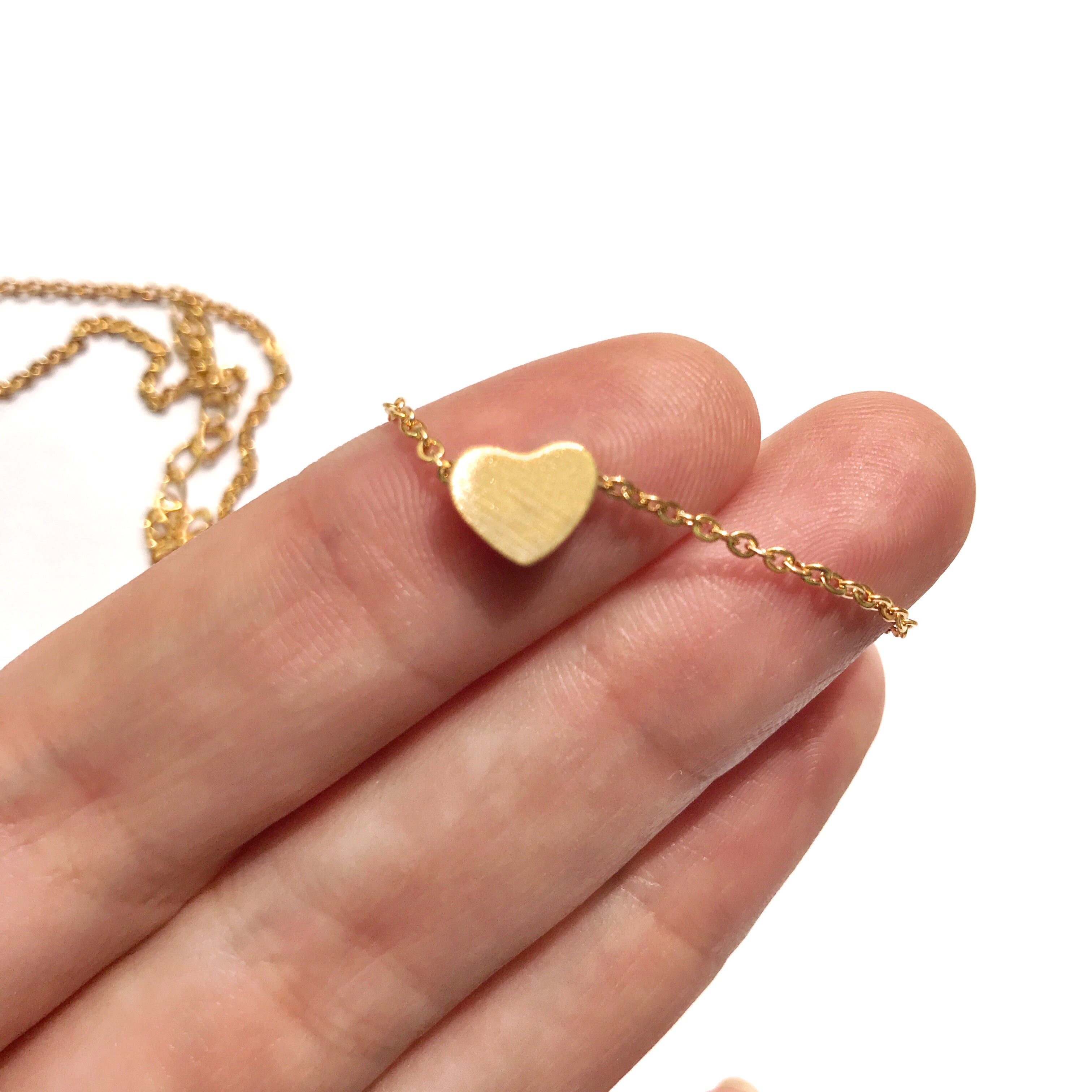 Gold "I Heart you" Necklace Victoria Collection