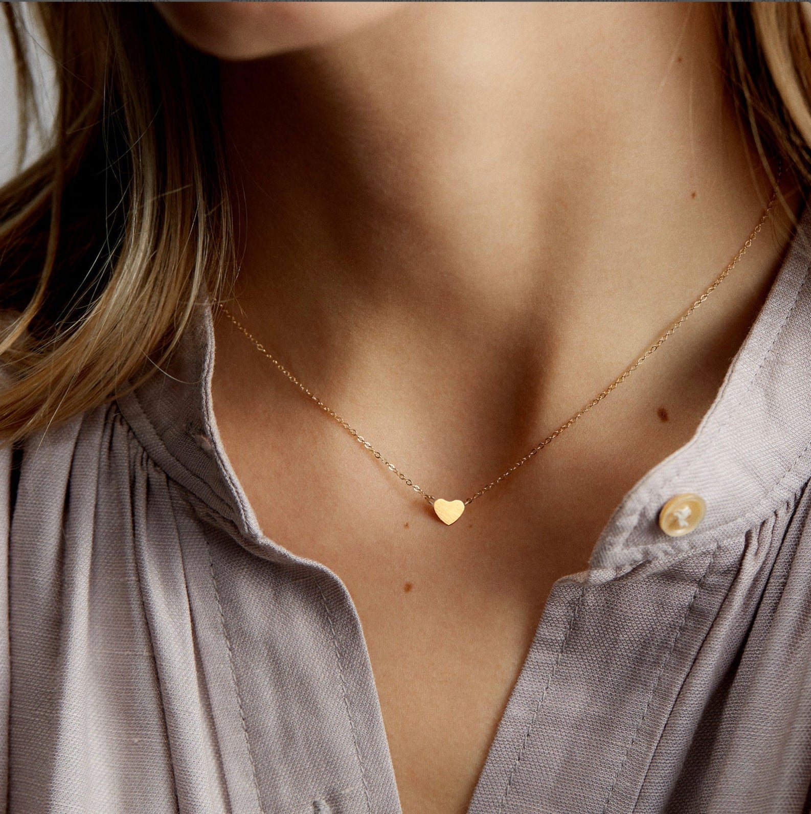 Rose Gold "I Heart you" Necklace Victoria Collection