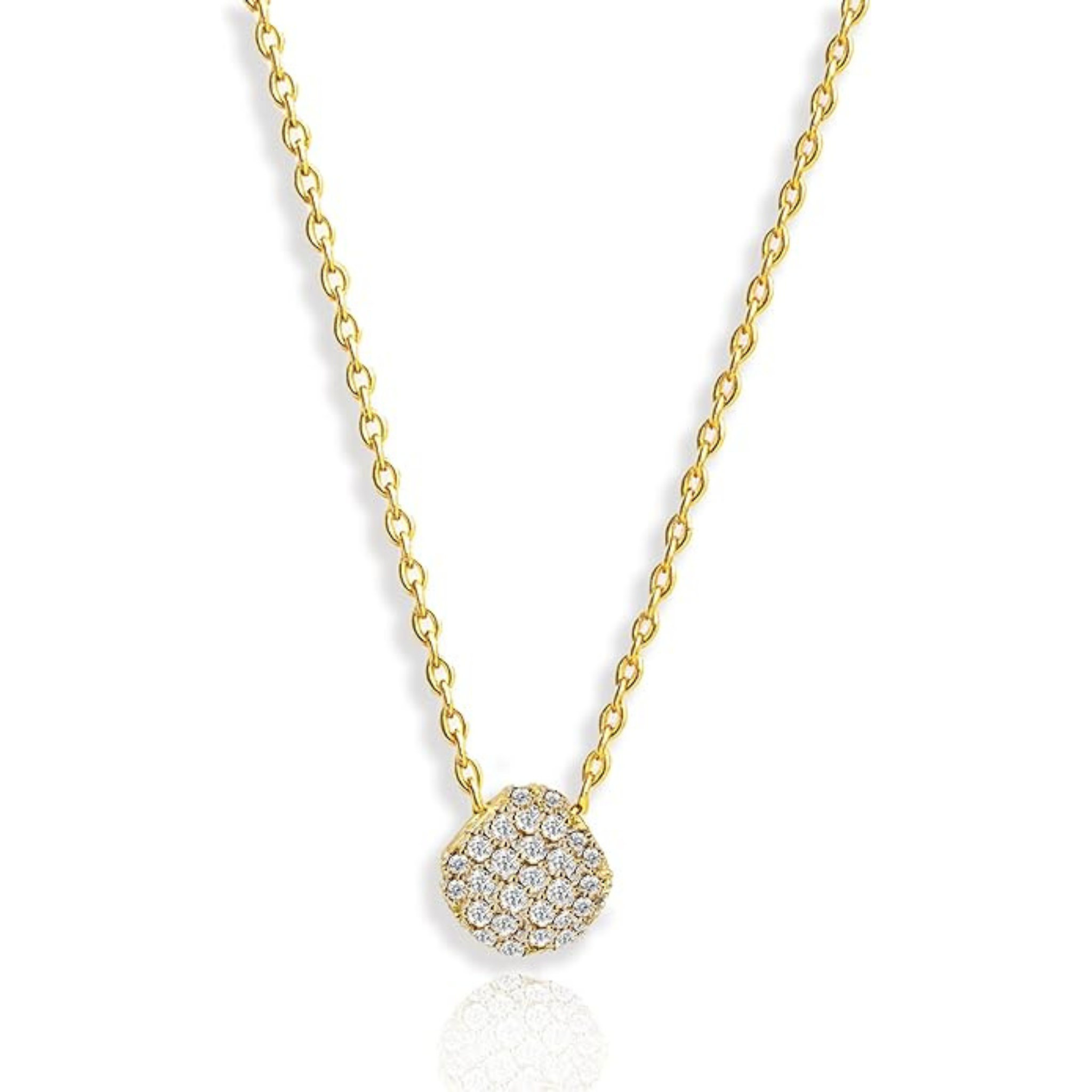 Cz  Sphere Necklace