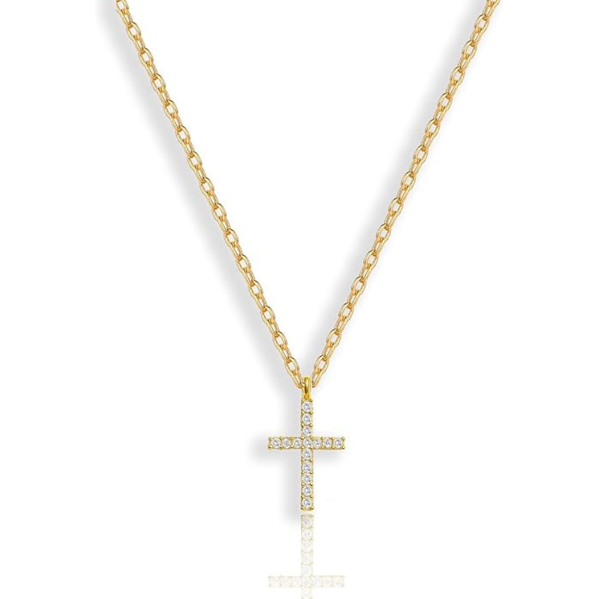 Cubic Zirconia Cross Necklace