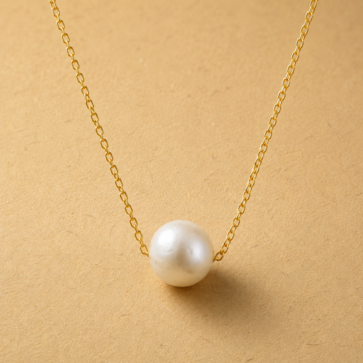Single 8-10mm Pearl Necklace