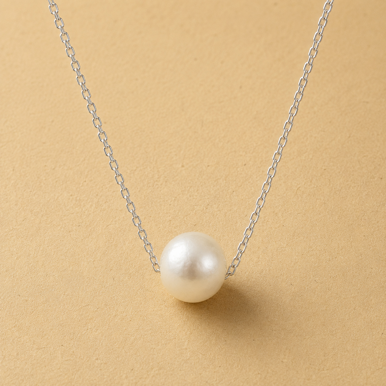 Single 8-10mm Pearl Necklace