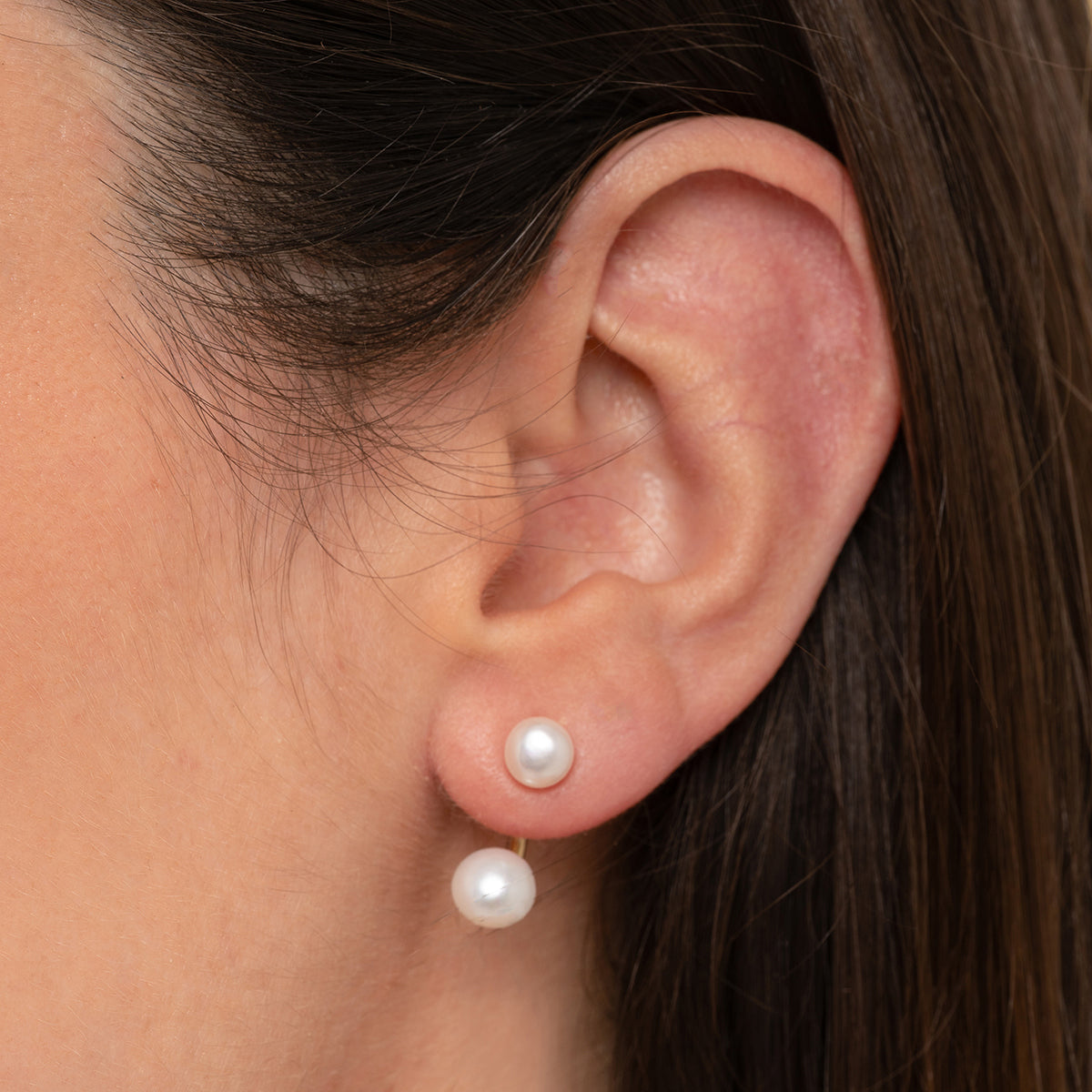 Pearl Ear Jacket Earrings