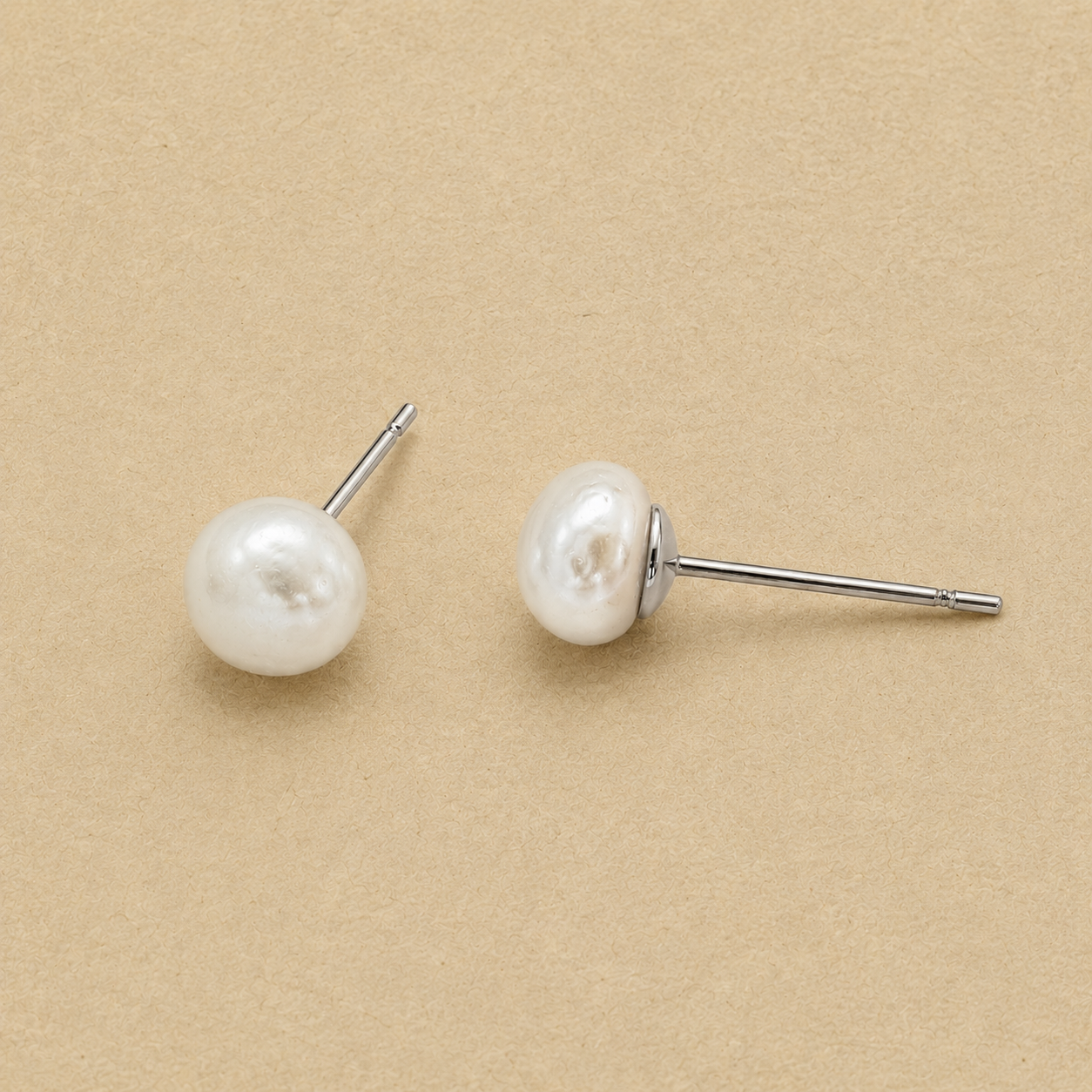 Classic Pearl Stud Earrings