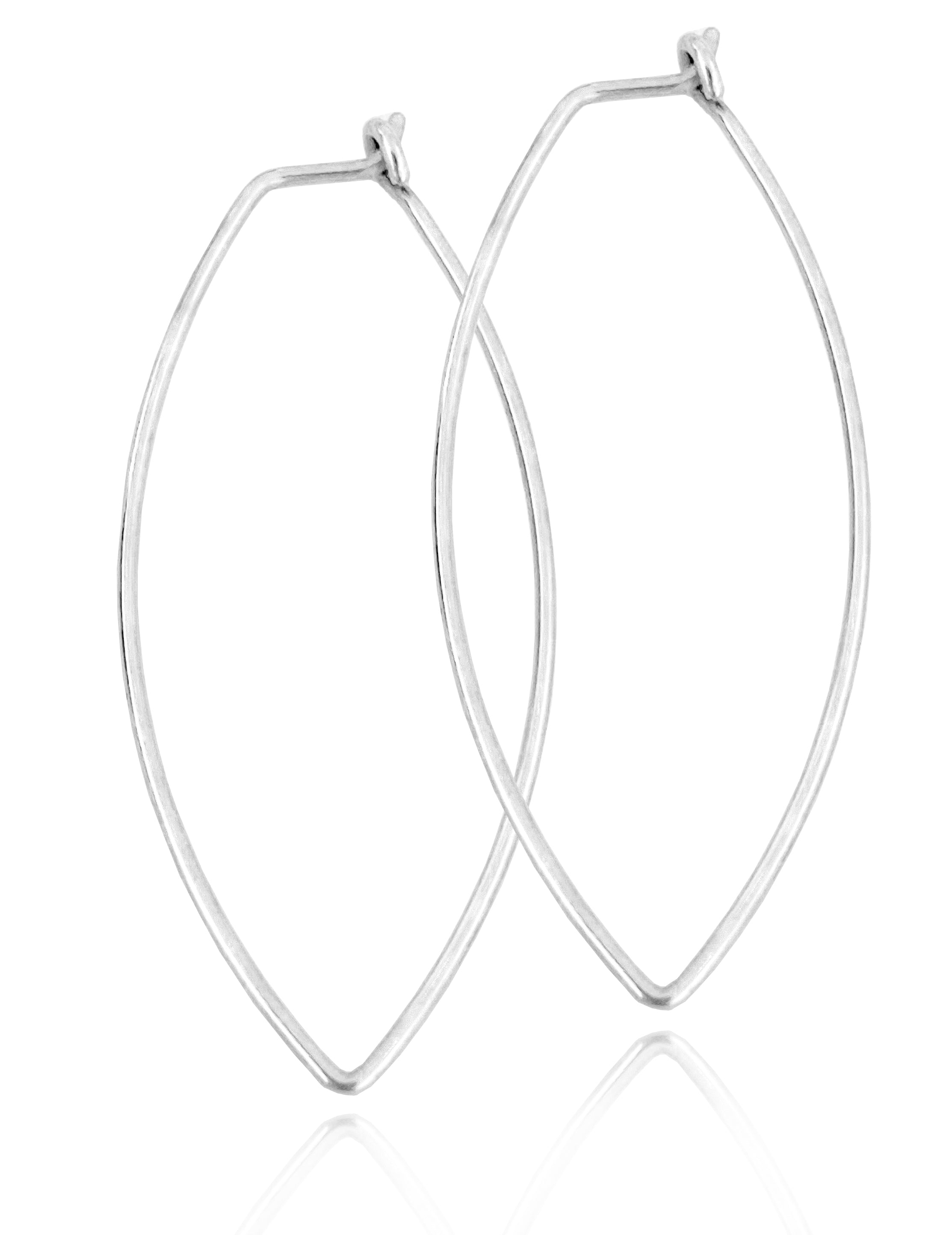 Wire Closed Hoop Threader Earrings