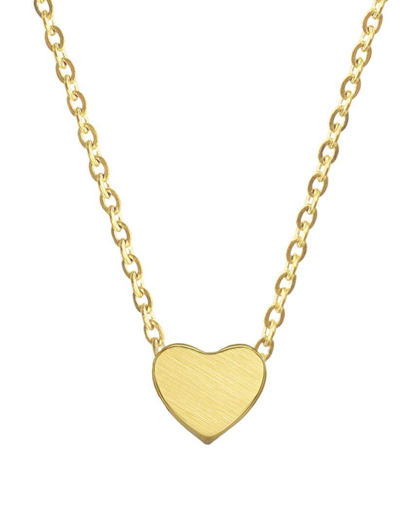 Gold "I Heart you" Necklace Victoria Collection