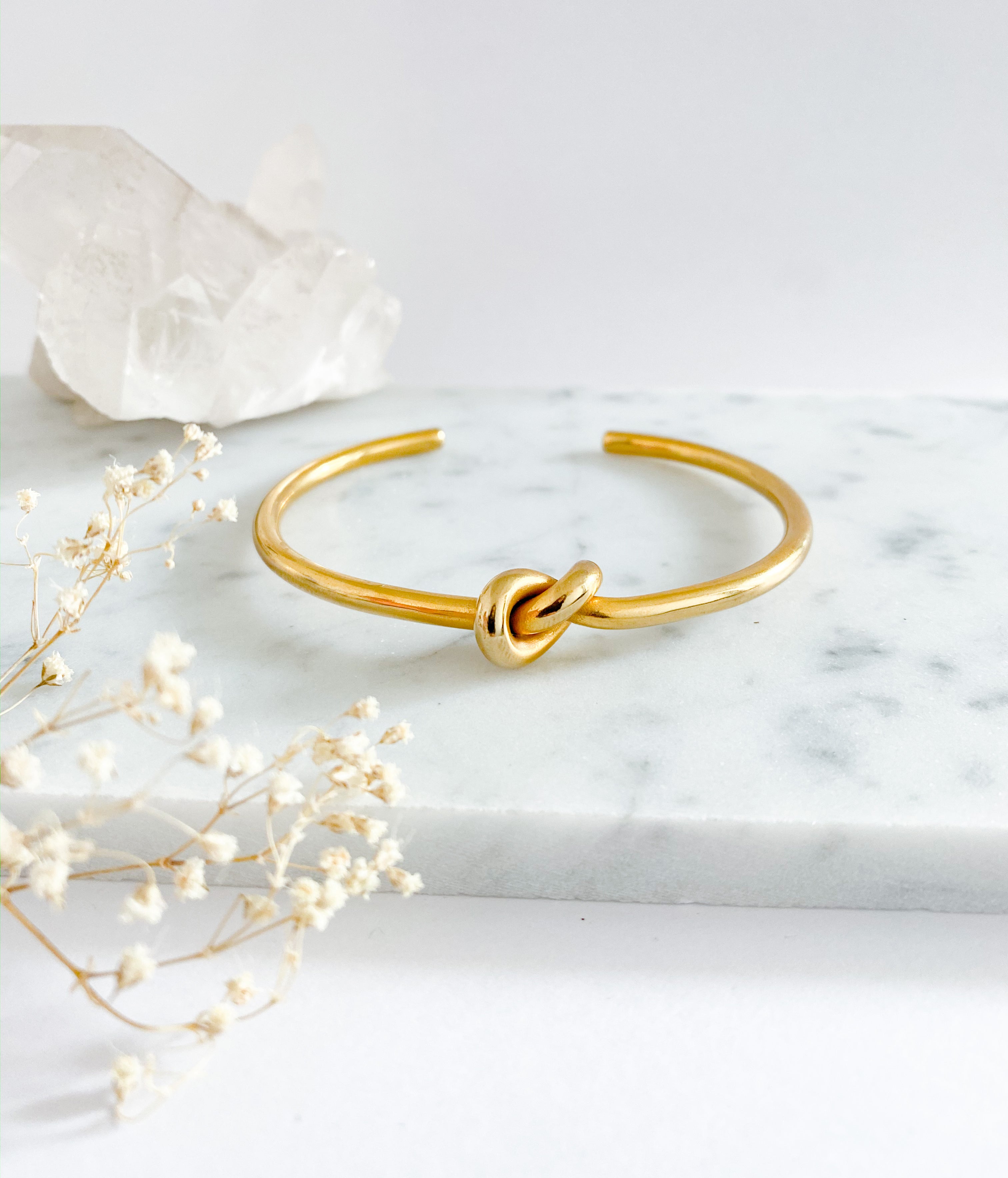 Infinity "Love" Knot Bangle Bracelet