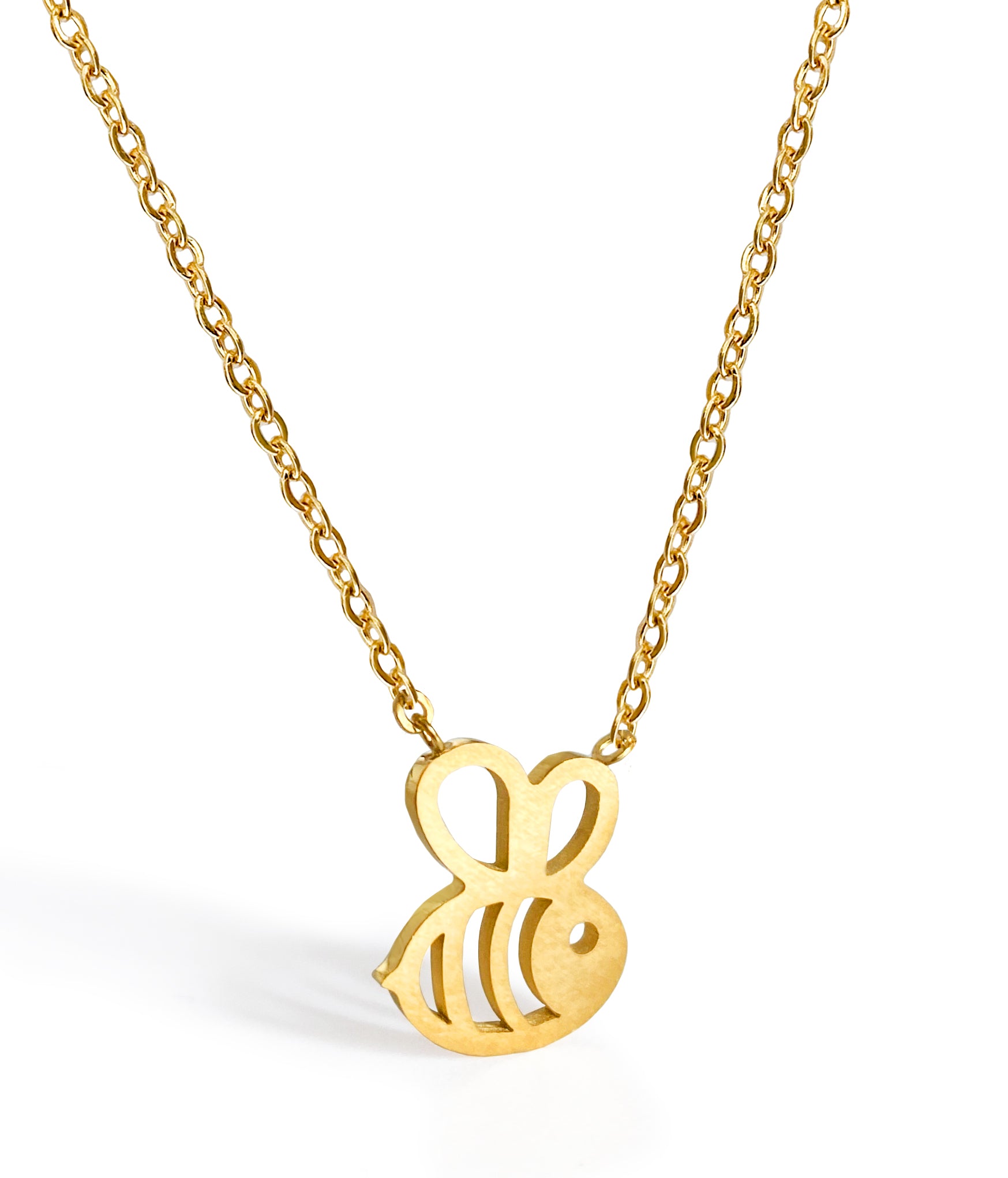 Dainty Gold Bumble Bee Necklace for Women and Teen Girls – namana.london