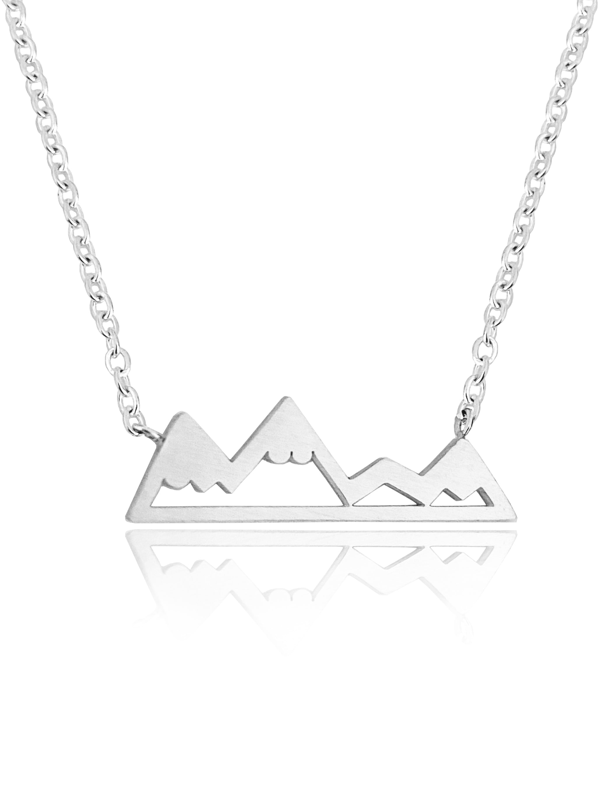 Sterling silver mountain-scape necklace – Ardent Jewel Co