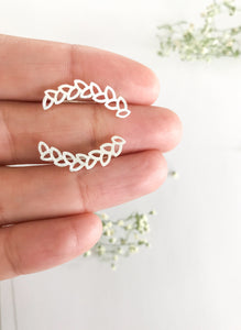 Petal Greek Goddess Crawler Earrings