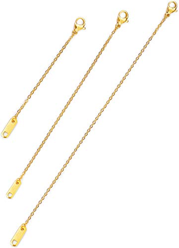 Necklace Extender 3 Piece Chain Set