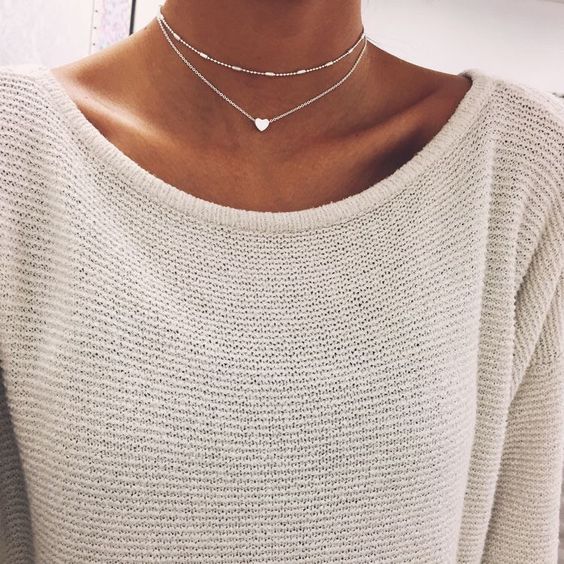 Rose Gold "I Heart you" Necklace Victoria Collection