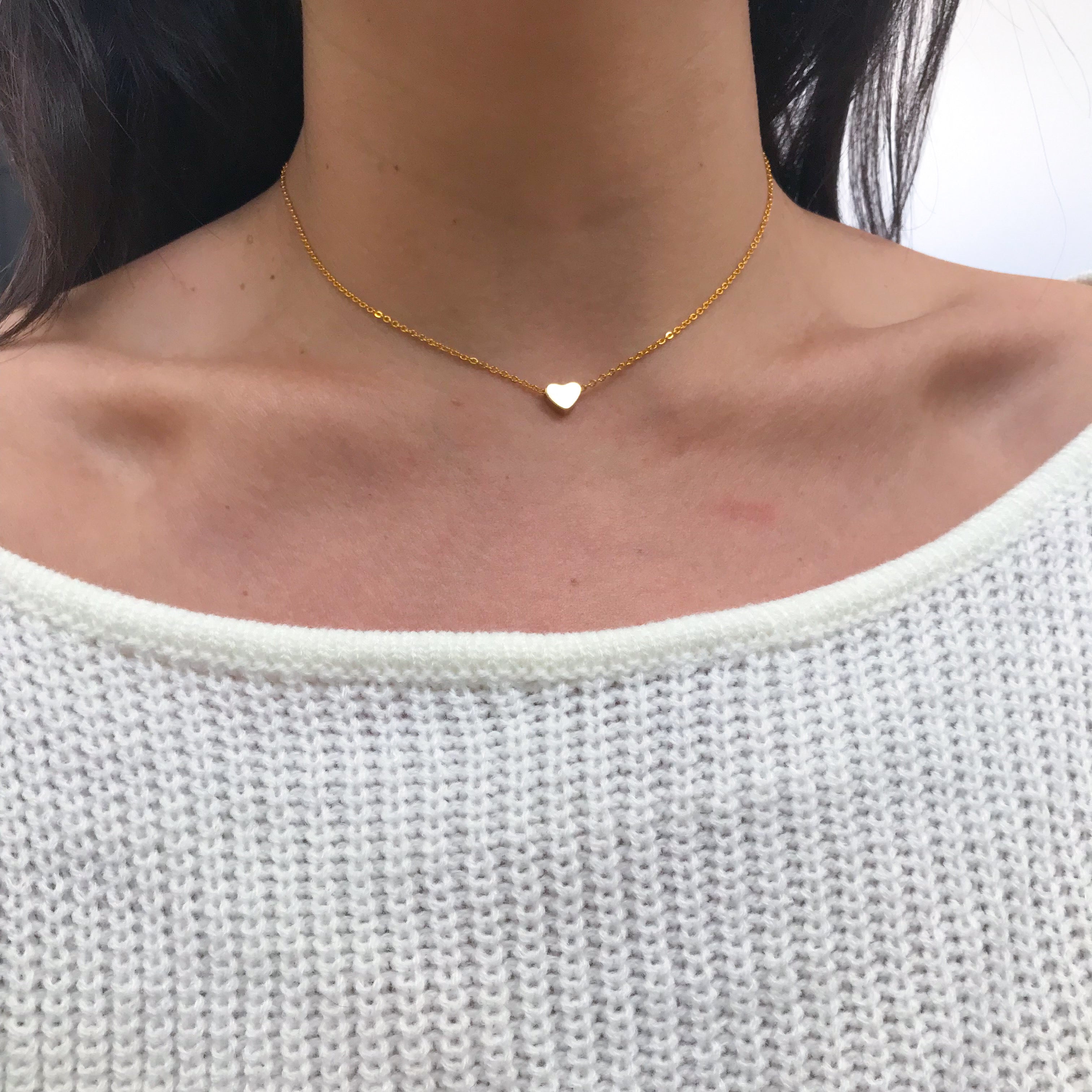 Rose Gold "I Heart you" Necklace Victoria Collection