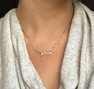 Silver Victoria Mountain Necklace