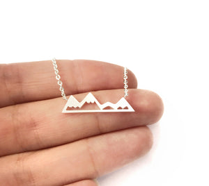 Silver Victoria Mountain Necklace