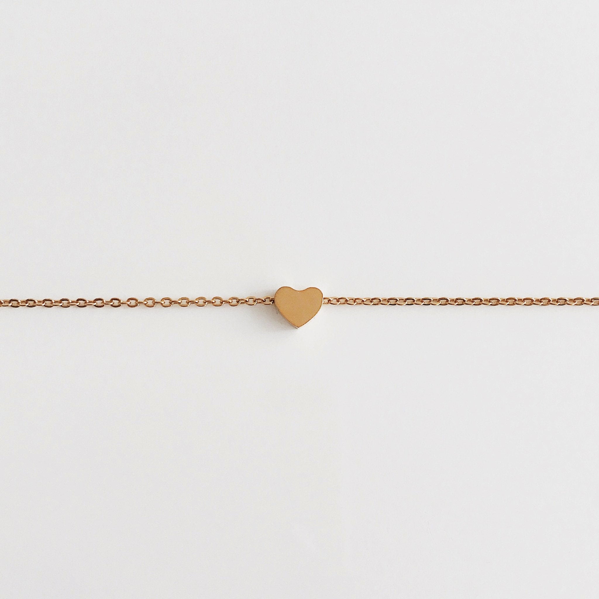 Rose Gold "I Heart you" Necklace Victoria Collection