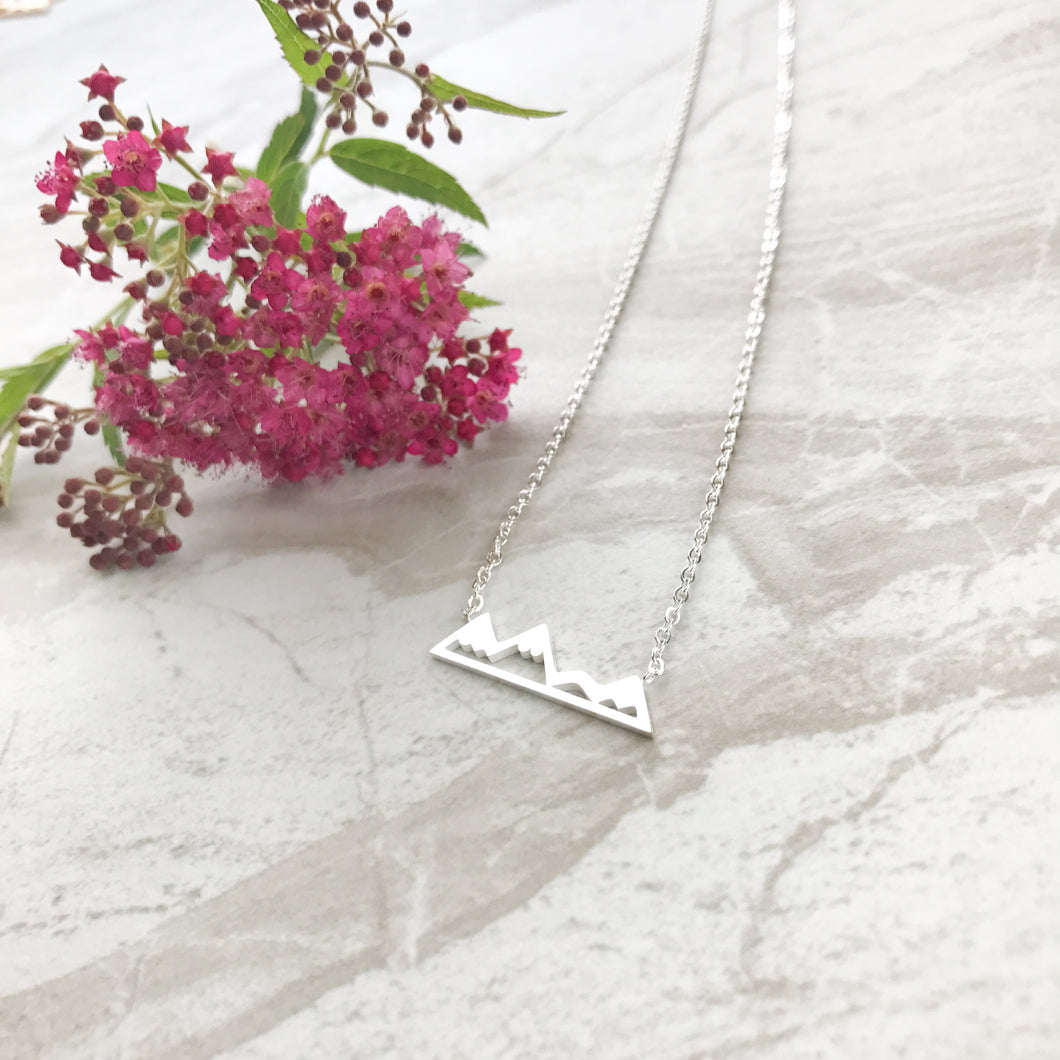 Silver Victoria Mountain Necklace