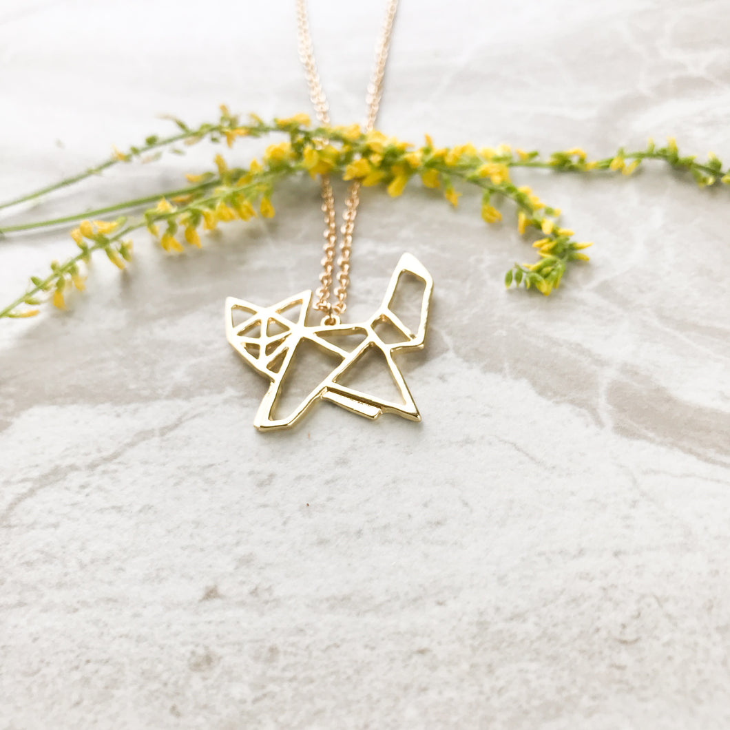 Geometric Fox Necklace Victoria Collection