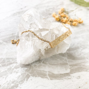 Druzy Bar Necklace Stardust Collection
