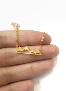 Silver Victoria Mountain Necklace