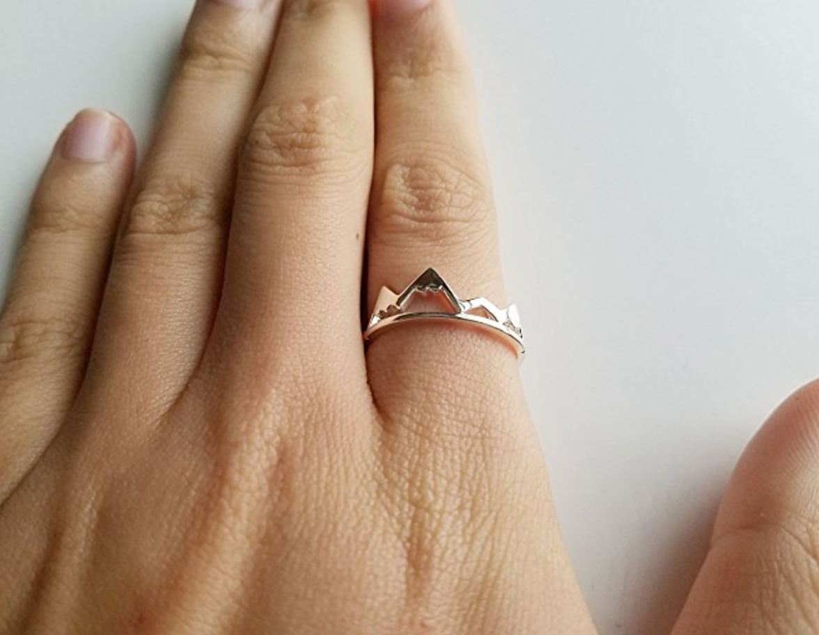 Rose Gold Mountain Ring Victoria Collection