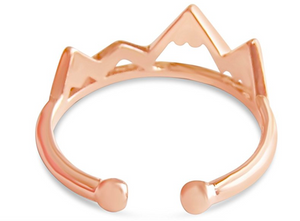 Mountain Ring - Gold Silver or Rose Gold