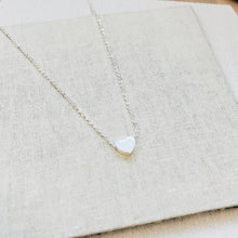Silver "I Heart you" Tiny Women's Victoria Heart Necklace