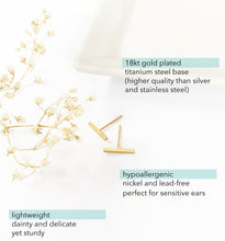 Skinny Bar Stud Earrings