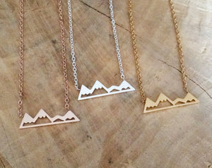 Silver Victoria Mountain Necklace