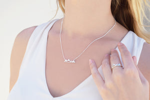 Silver Victoria Mountain Necklace